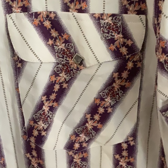 Walls White and Brown Casual Button down ranch - Picture 3 of 9